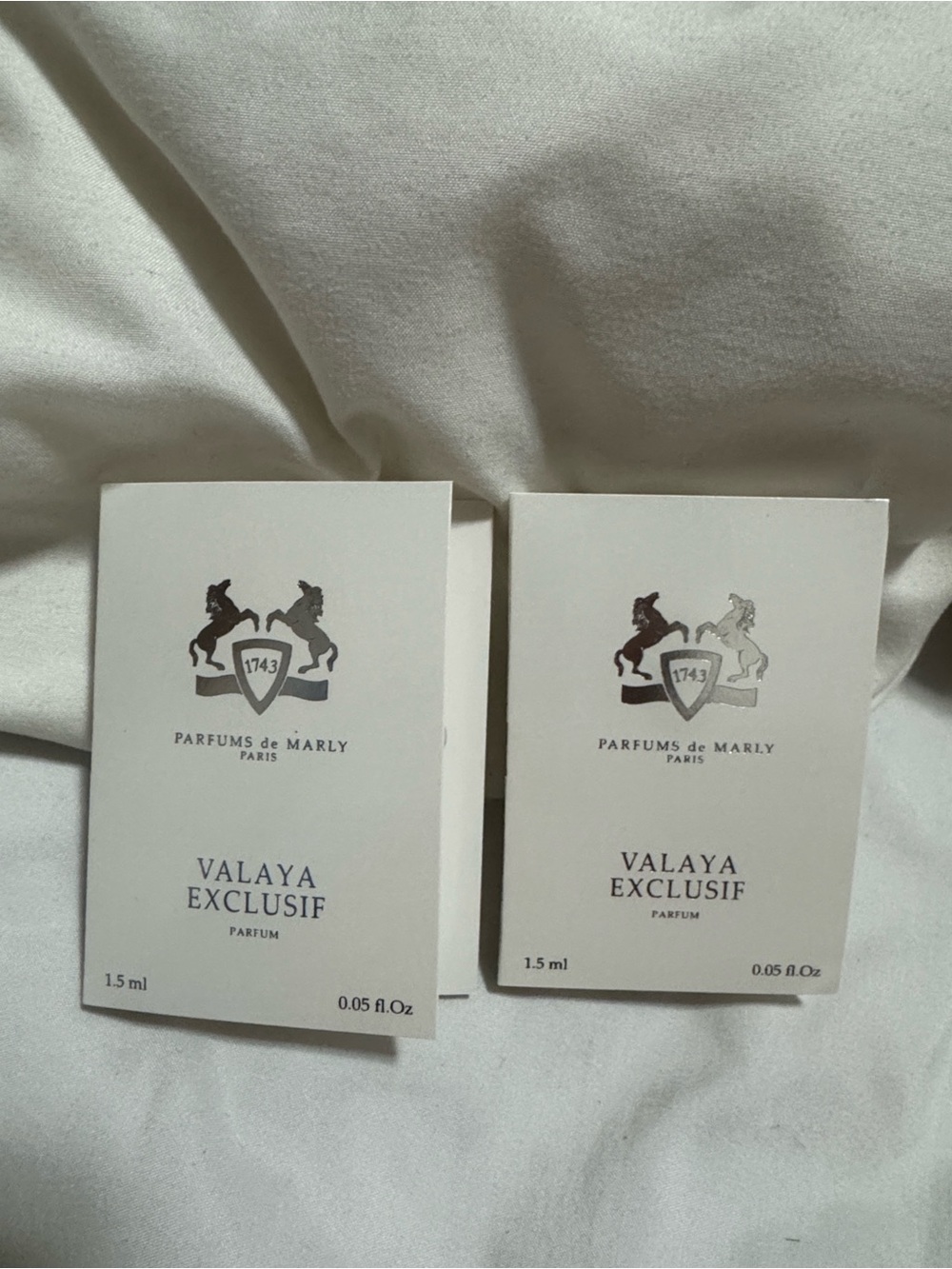New 2 Parfums de marly Paris Valaya Exclusif sample